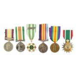 A COLLECTION OF SIX VARIOUS MEDALS