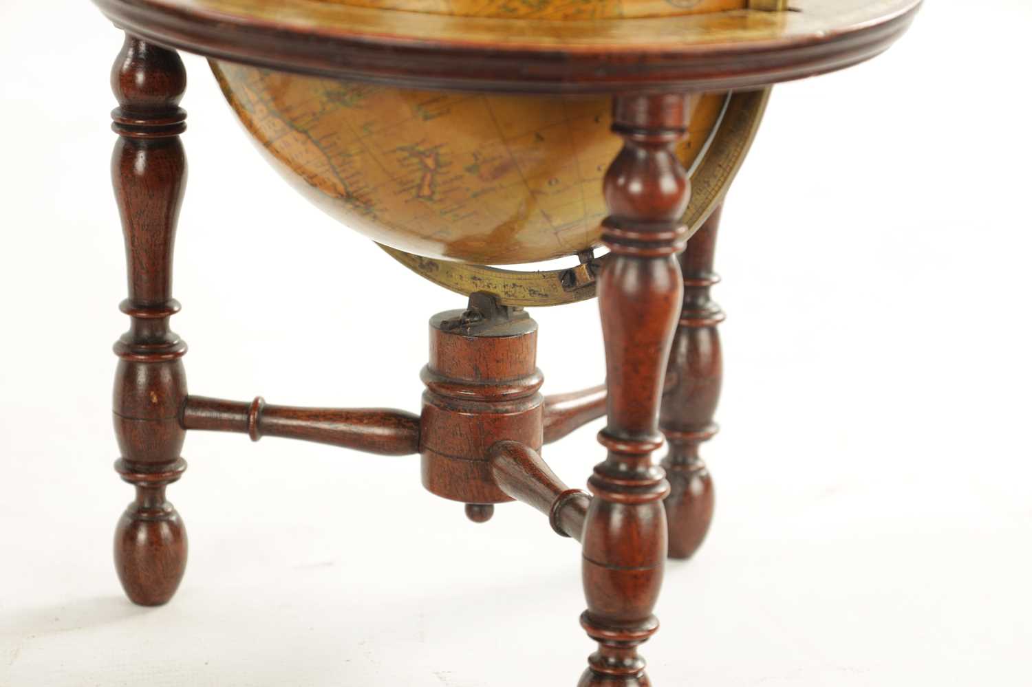 A RARE PAIR OF SMALL REGENCY J & W NEWTON GLOBES - Image 3 of 19