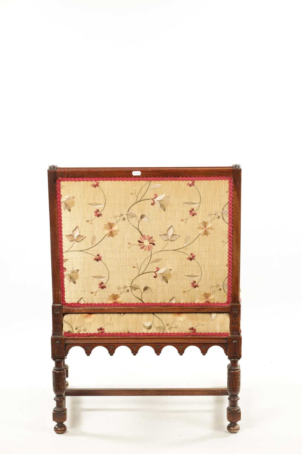 A FINE LATE 19TH CENTURY INLAID WALNUT AESTHETIC PERIOD CHAIR IN THE MANNER WILLIAM MORRIS - Image 7 of 7