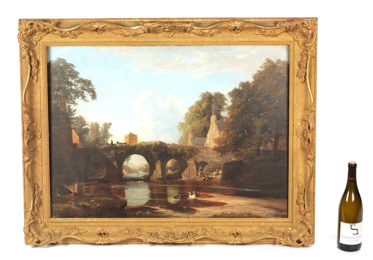A 19TH CENTURY OIL ON CANVAS - Image 2 of 6