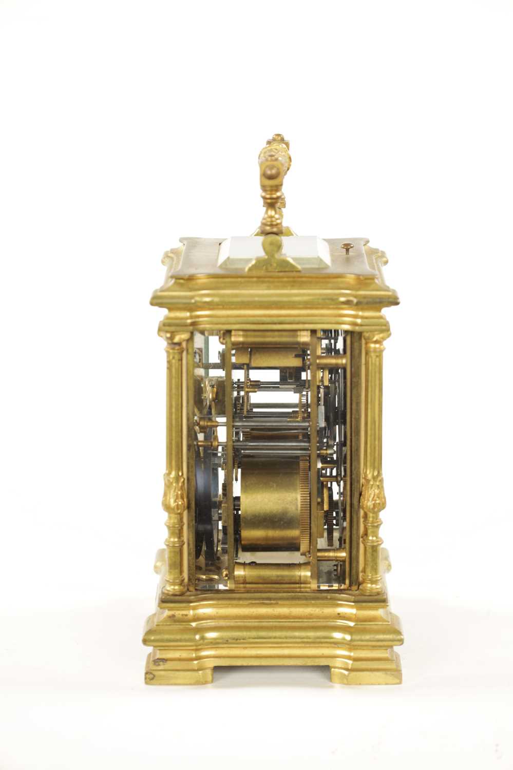 A LATE 19TH CENTURY GRAND SONNERIE REPEATING CARRIAGE CLOCK WITH ALAR - Image 8 of 8