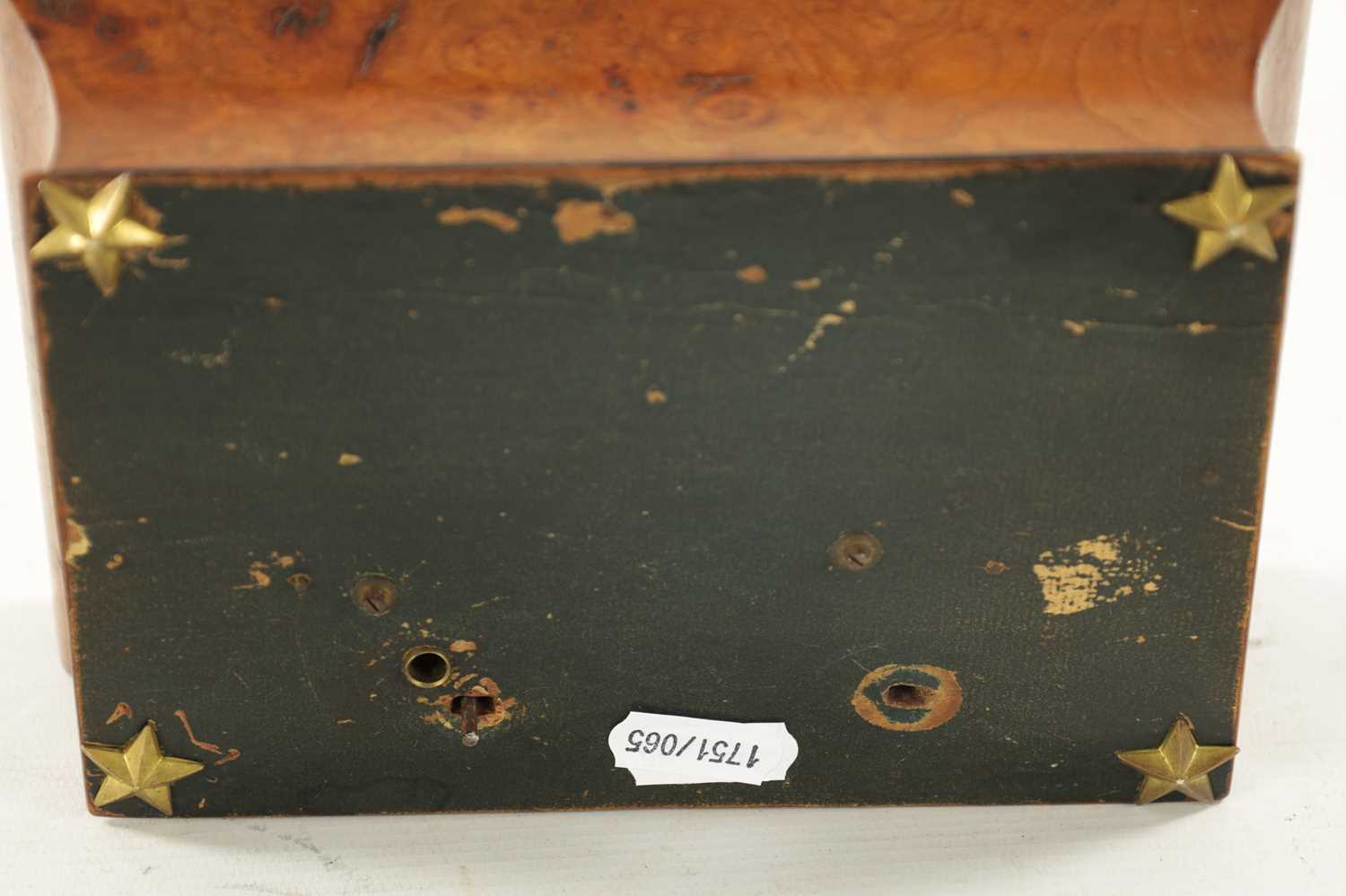 A 19TH CENTURY BURR WALNUT MUSICAL SEWING KIT - Image 8 of 8