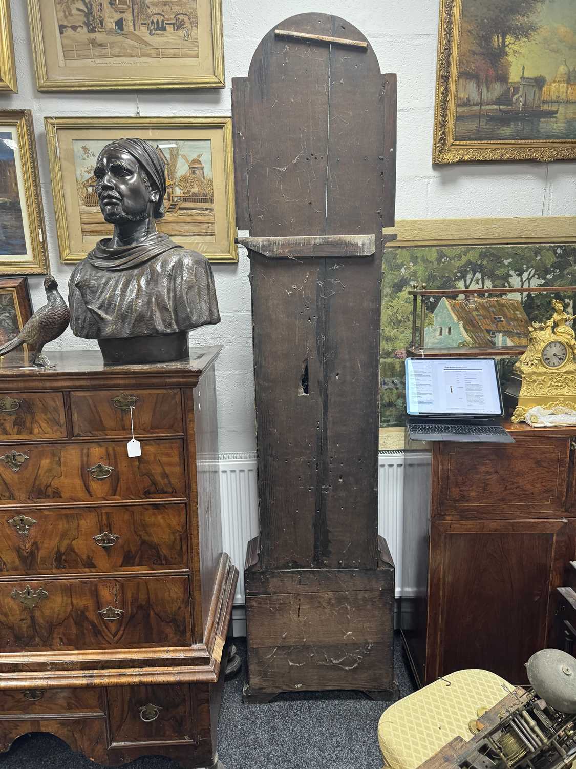 JAMES SANDIFORD, MANCHESTER. A GEORGE III FIGURED MAHOGANY EIGHT-DAY QUARTER STRIKING LONGCASE CLOCK - Image 17 of 19