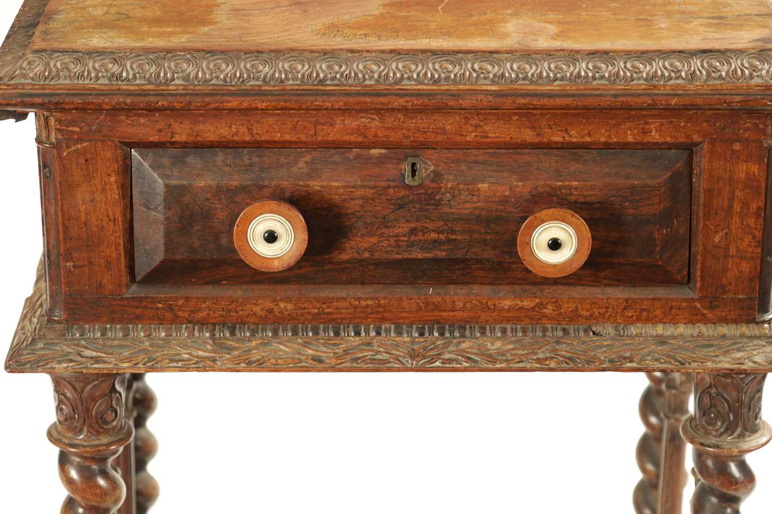 A WILLIAM IV COLONIAL INDIAN PADOUK WOOD WORK TABLE - Image 2 of 10