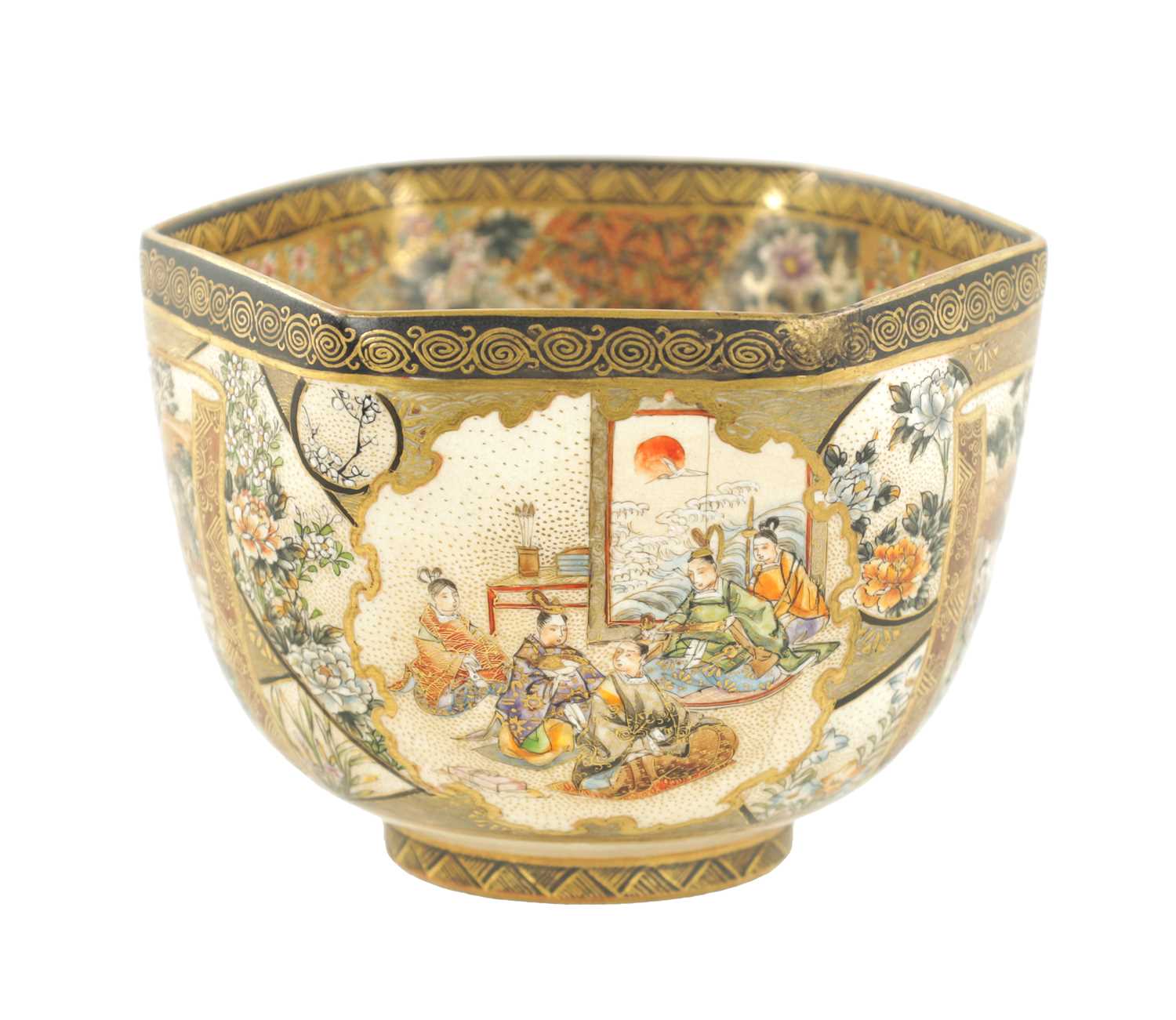 A SMALL MEIJI PERIOD JAPANESE SATSUMA BOWL