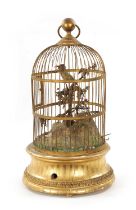 A 19TH CENTURY FRENCH AUTOMATION SINGING BIRD CAGE