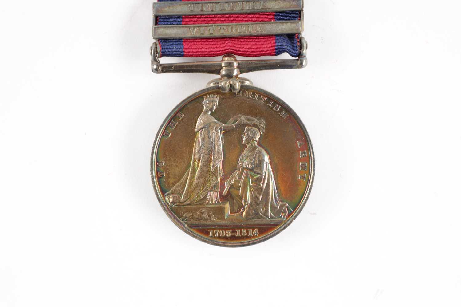 A MILITARY GENERAL SERVICE MEDAL 1793-1814 WITH TWO CLASPS - Image 2 of 5