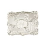 A NATHANIEL MILLS MID 19TH CENTURY SILVER VINAIGRETTE