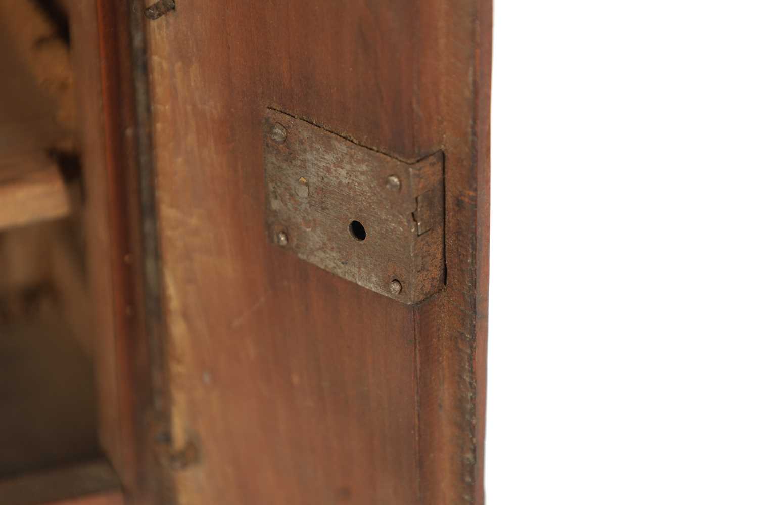 AN 18TH CENTURY FRUITWOOD MINIATURE ARMOIRE - Image 5 of 11