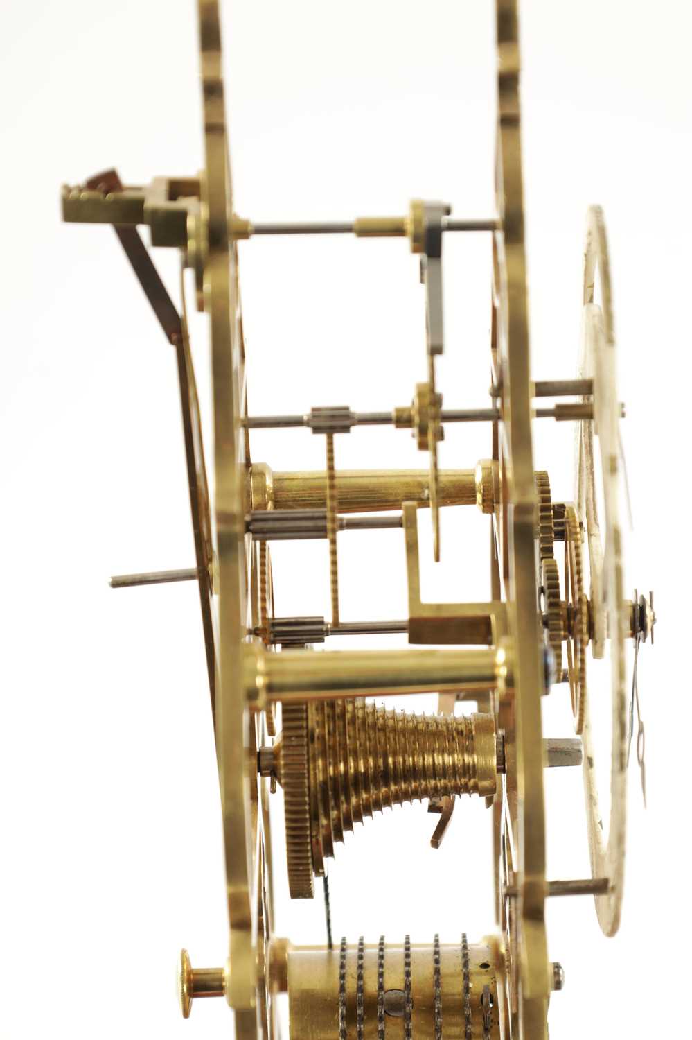 WEBSTER, LONDON. A MID 19TH CENTURY FUSEE SKELETON CLOCK - Image 7 of 7