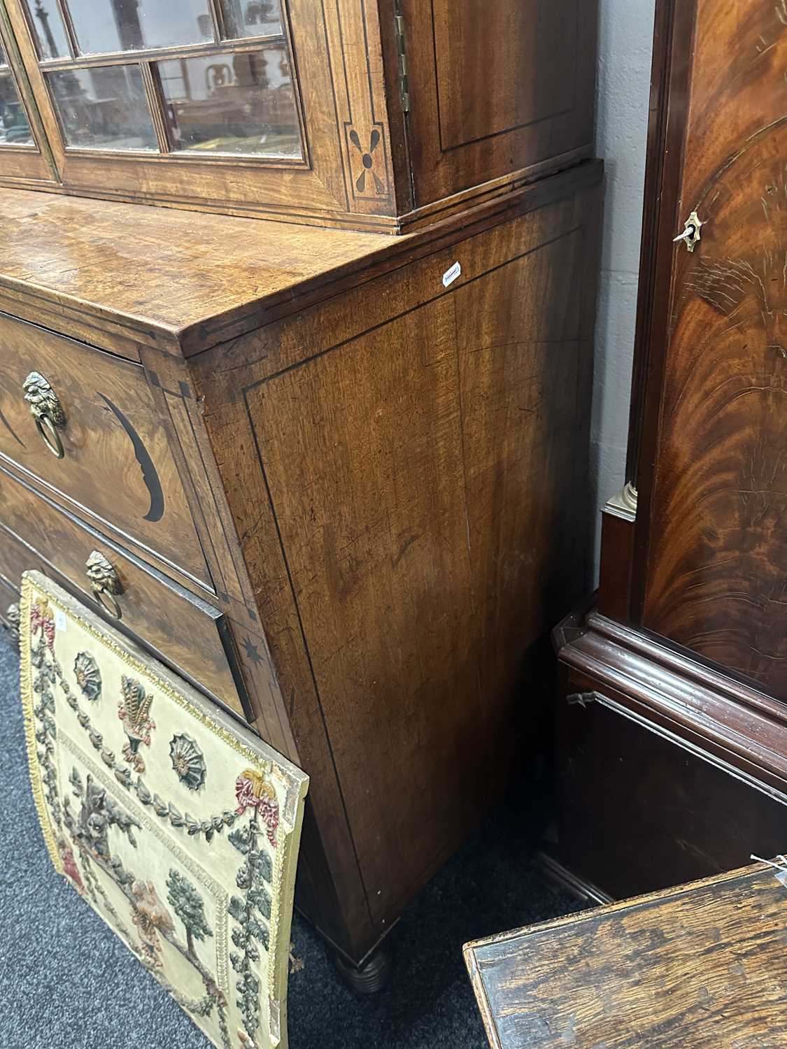 A FINE REGENCY MAHOGANY SECRETAIRE BOOKCASE IN THE MANNER OF GEORGE SMITH - Image 23 of 23