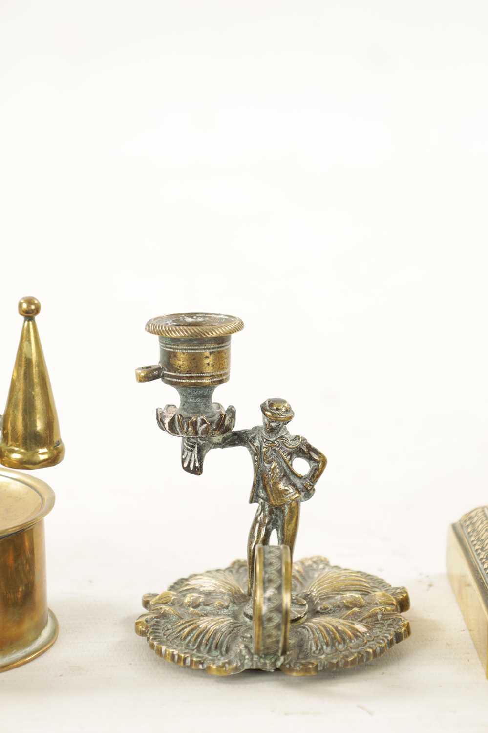 FOUR PIECES OF 19TH CENTURY BRASSWARE - Image 3 of 7