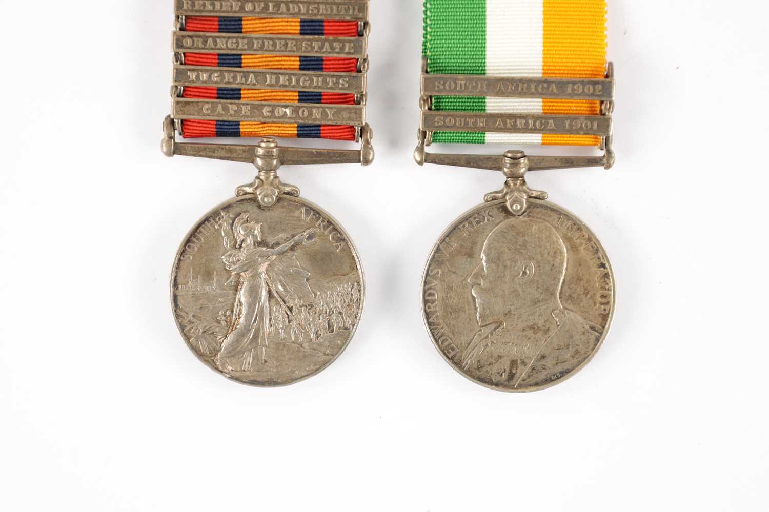 QUEENS SOUTH AFRICA MEDAL 1899-1902 WITH FIVE CLASPS, AND A BOER WAR MEDAL - Image 2 of 7