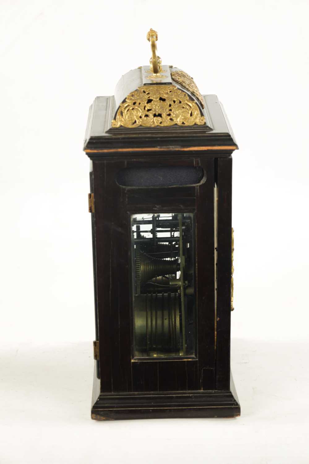 JOHN MILLER, LONDINI FECIT. A WILLIAM AND MARY EBONY VENEERED VERGE BRACKET CLOCK - Image 11 of 21