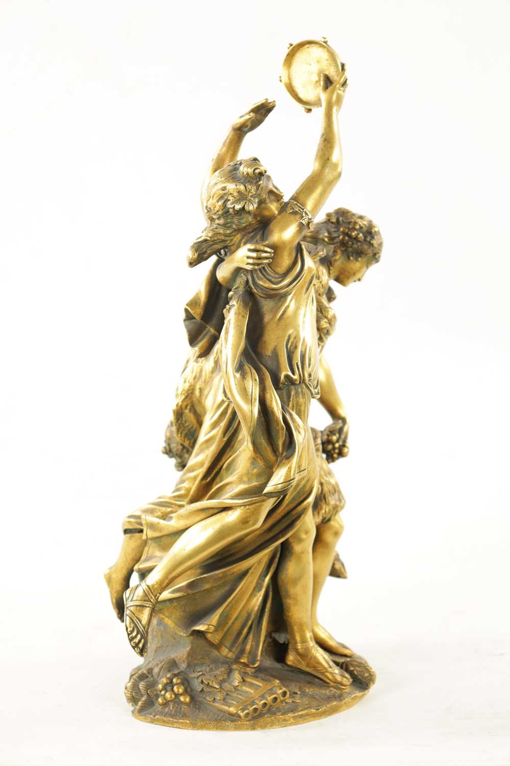 AFTER CLAUDE MICHEL CLODION, A 19TH CENTURY GILT BRONZE FIGURAL SCULPTURE - Image 7 of 10