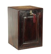 A LATE 19TH CENTURY CHINESE HARDWOOD MEDICAL CABINET