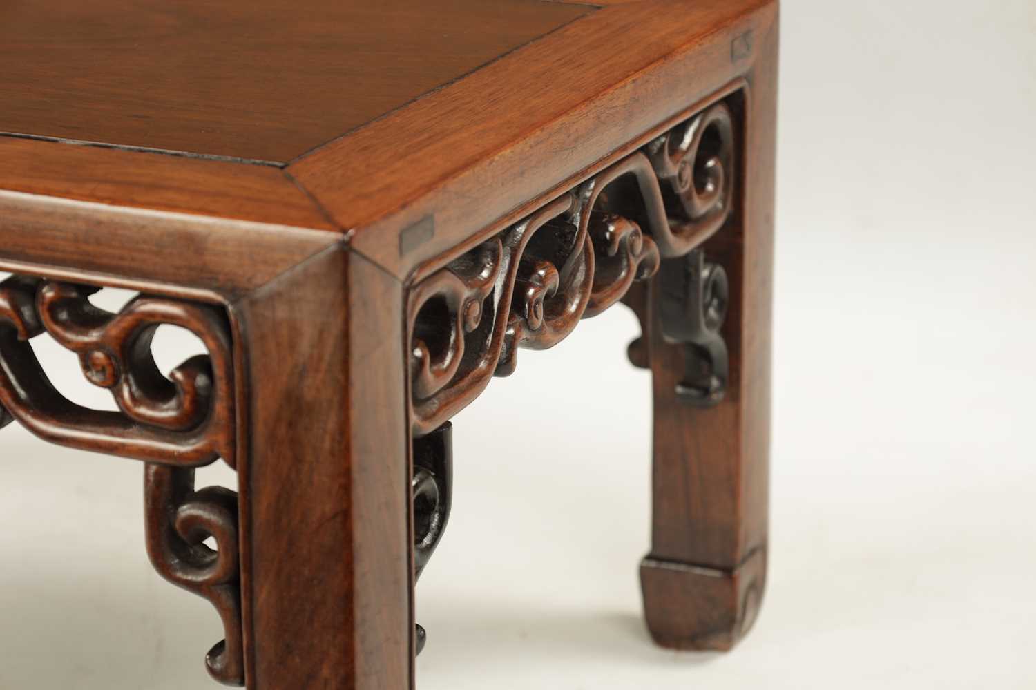 A LATE 19TH CENTURY CHINESE TABLE, POSSIBLY HUANGHUALI - Image 3 of 6