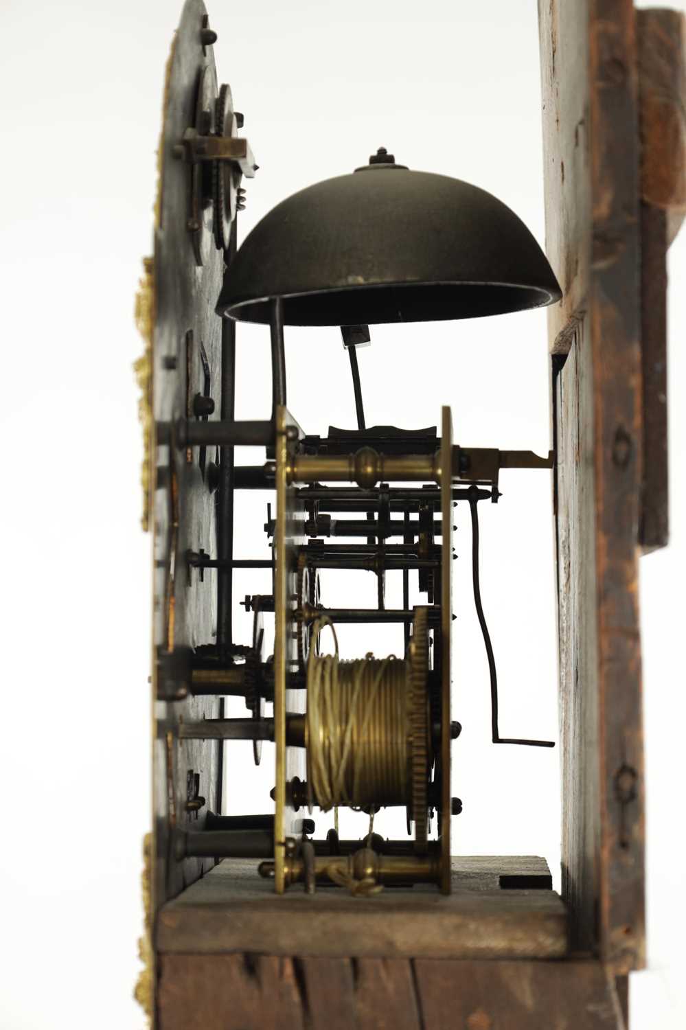 JAMES WOLLEY (WOOLLEY), CODNOR. AN EARLY 18TH CENTURY EIGHT DAY LONGCASE CLOCK WITH MOONPHASE - Image 8 of 14