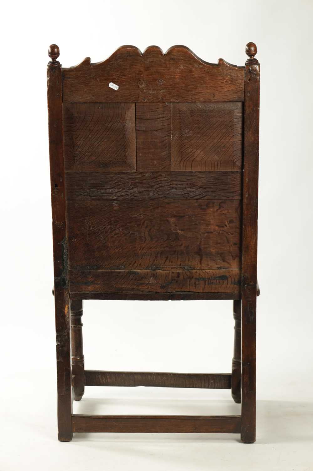 A 17TH CENTURY CARVED OAK JACOBEAN STYLE WAINSCOT CHAIR - Image 7 of 13