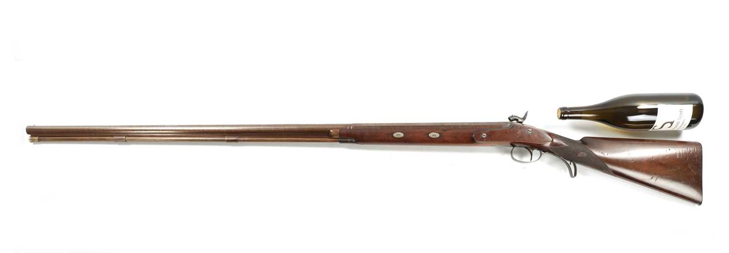 THOMAS FLETCHER. A 19TH CENTURY PERCUSSION FOWLING GUN - Image 7 of 8