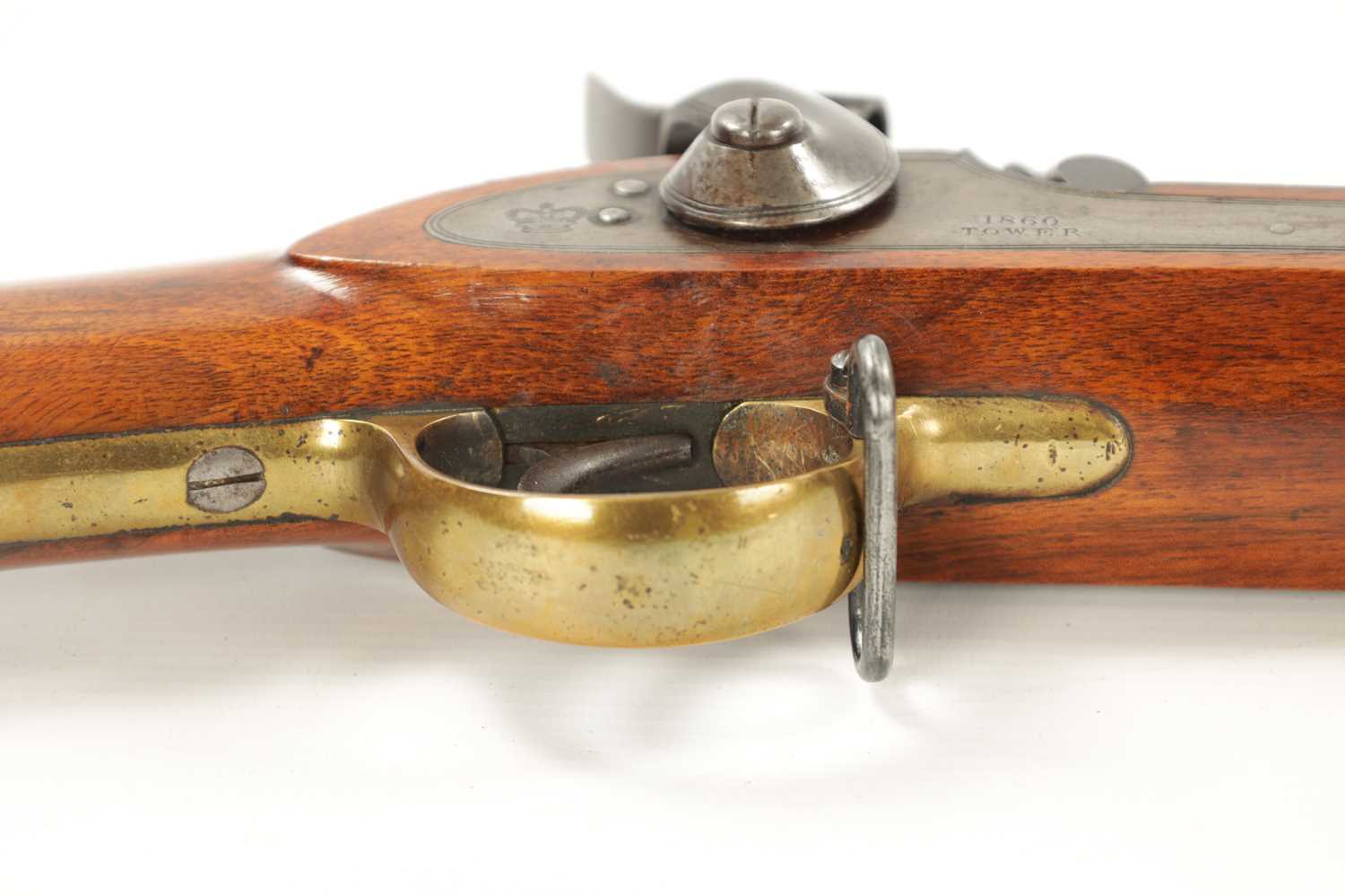 A MID 19TH CENTURY ENFIELD 1860 PATTERN THREE BAND PERCUSSION MUSKET BY TOWER - Image 5 of 10