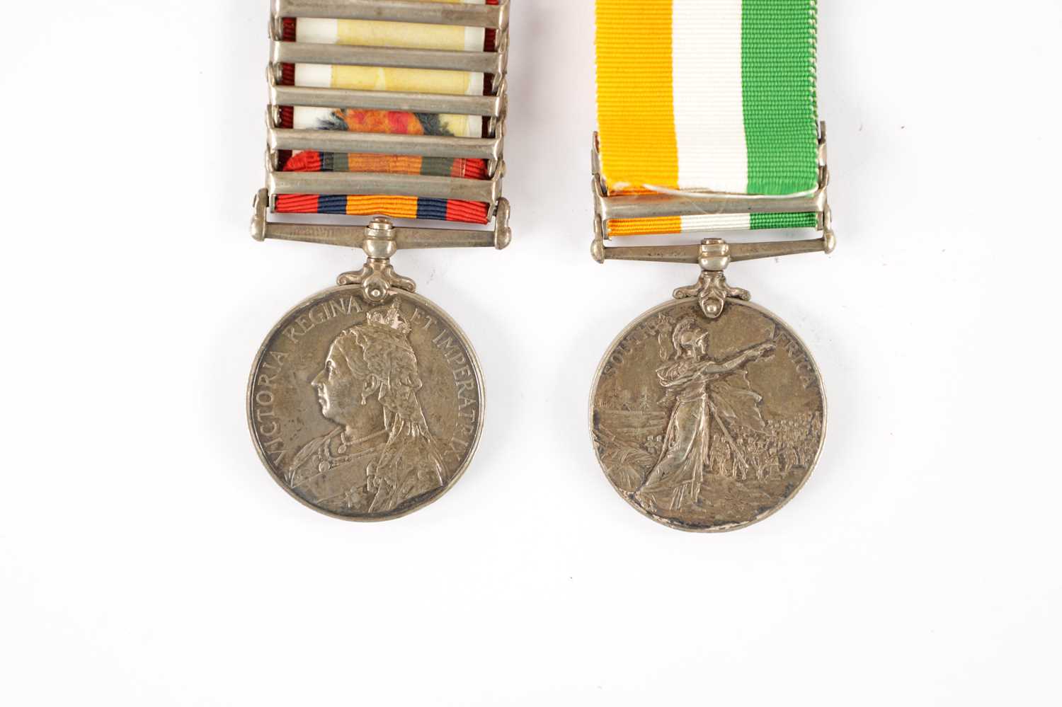 QUEENS SOUTH AFRICA MEDAL 1899-1902 WITH FIVE CLASPS, AND A BOER WAR MEDAL - Image 7 of 7