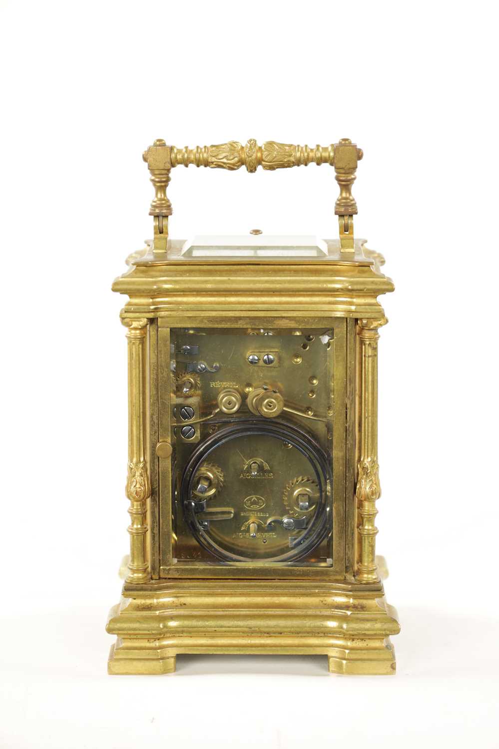 A LATE 19TH CENTURY GRAND SONNERIE REPEATING CARRIAGE CLOCK WITH ALAR - Image 6 of 8