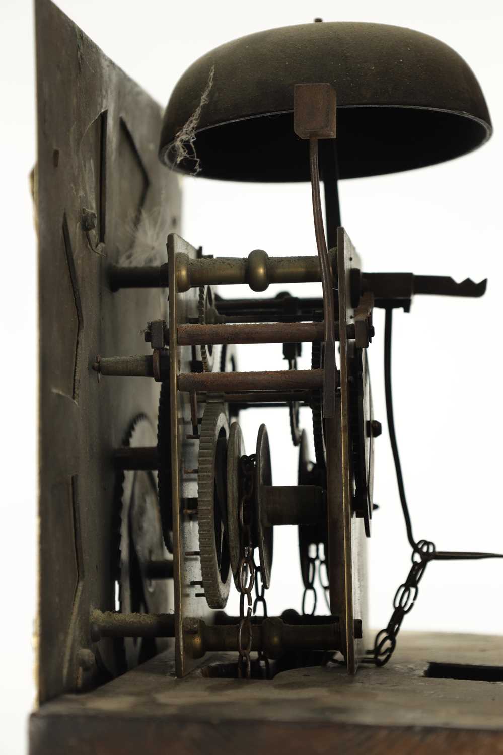 SAMUEL LOMAX, BLACKBURN. A MID 18TH CENTURY 30-HOUR LONGCASE CLOCK - Image 6 of 7