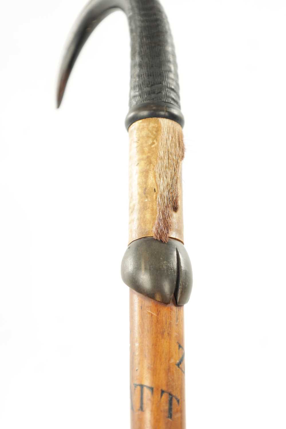 A LATE 19TH CENTURY AUSTRIAN TYROL HIKING WALKING STICK - Image 3 of 6