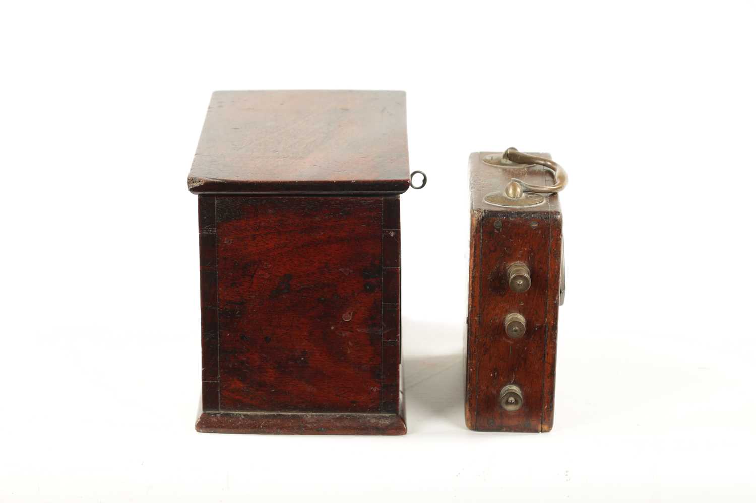 A 19TH CENTURY MAHOGANY CASED SIGNED ELECTRIC VOLTMETER - Image 8 of 9