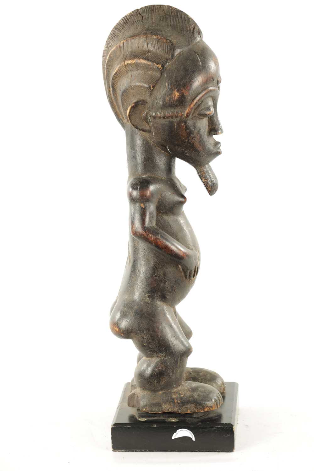 AN ANTIQUE CARVED WOOD BAULE FERTILITY FIGURE - Image 7 of 8