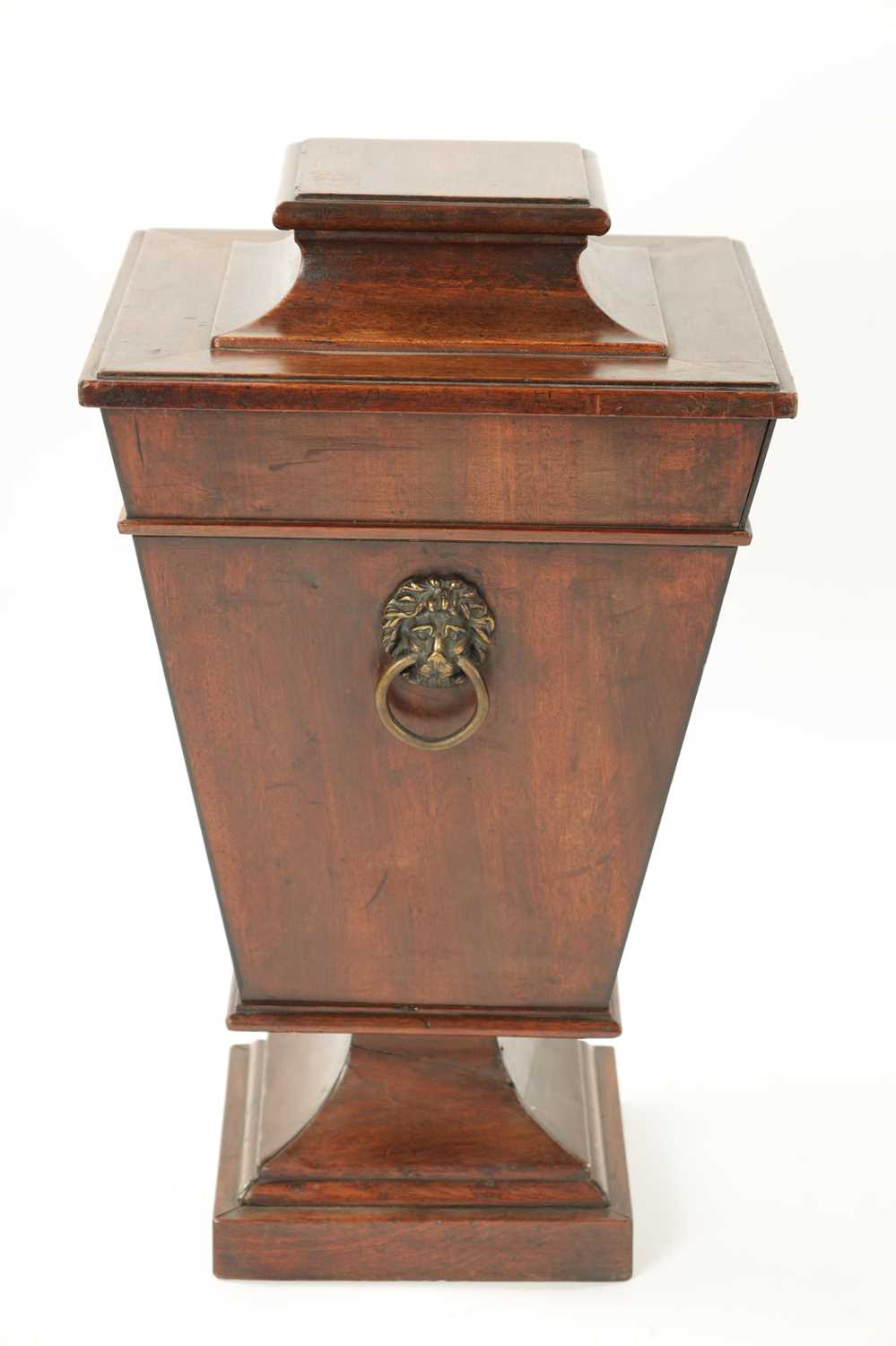 AN UNUSUAL REGENCY MAHOGANY KNIFE BOX - Image 6 of 7