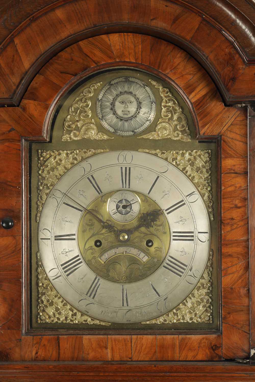 DOLLIF ROLLISSON, HALTON. A MID 18TH CENTURY OAK AND BURR WALNUT LONGCASE CLOCK - Image 2 of 6