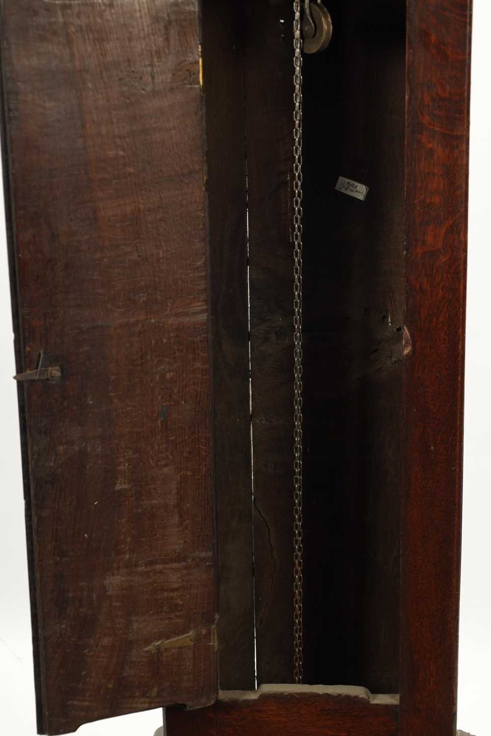 JOHN SATTERTHWAITE, ST BEES. A MID 18TH CENTURY OAK 30-HOUR LONGCASE CLOCK - Image 6 of 10