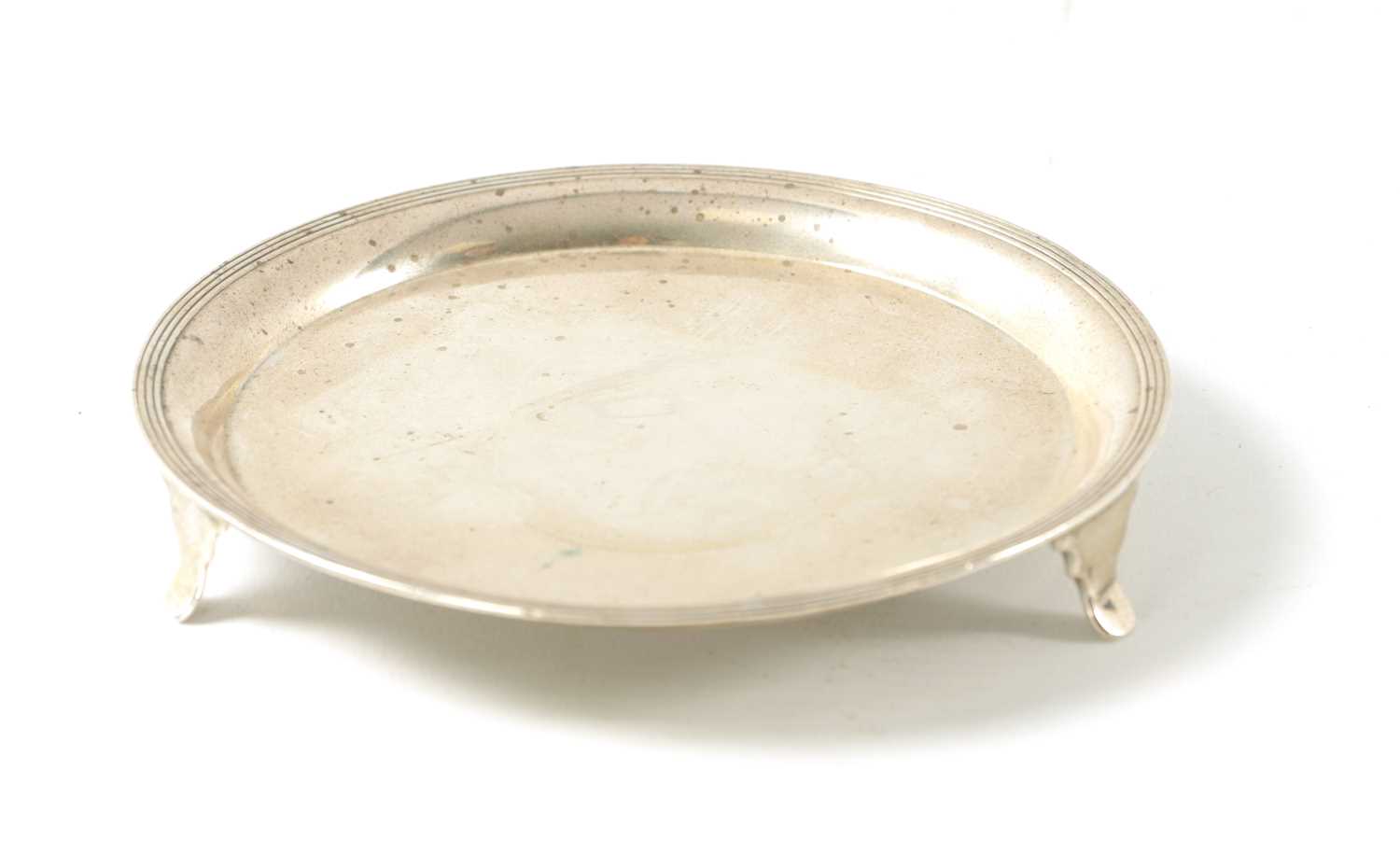 AN EARLY 19TH CENTURY PORTUGUESE SILVER SALVER