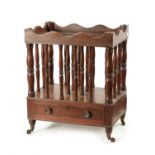 A REGENCY COLONIAL HARDWOOD CANTERBURY