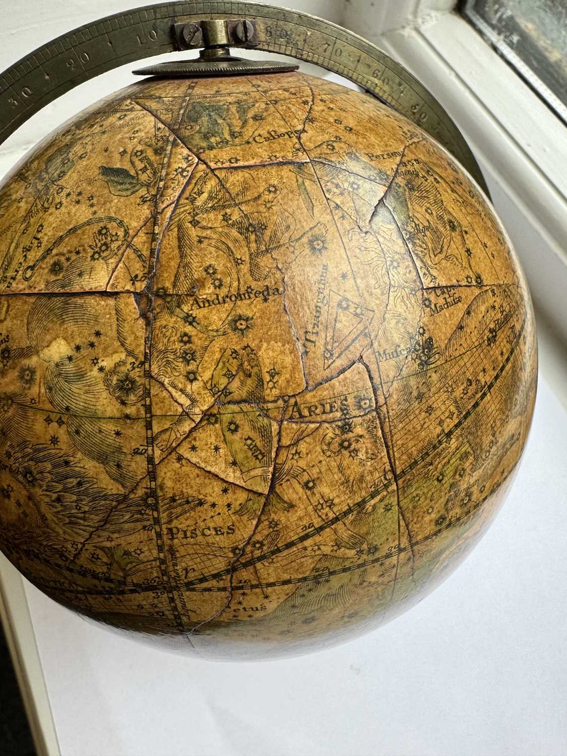 A RARE PAIR OF SMALL REGENCY J & W NEWTON GLOBES - Image 18 of 19