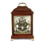 JOHN HENDERSON, DUNFERMLINE. AN UNUSUAL LATE REGENCY SCOTTISH SKELETONISED ROSEWOOD BRACKET CLOCK