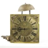 WALTER ARCHER. AN EARLY 18TH CENTURY 30HR HOOK AND SPIKE WALL CLOCK