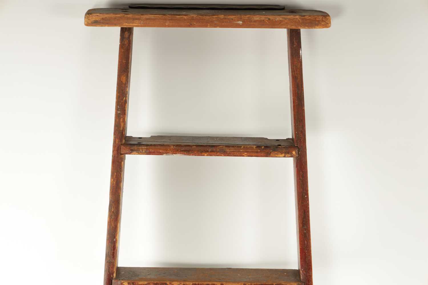 A LATE 19TH CENTURY SET OF PINE STEPS - Image 3 of 5