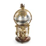 A ST. JAMES HOUSE CO. LONDON MERIDIAN GLOBE CLOCK