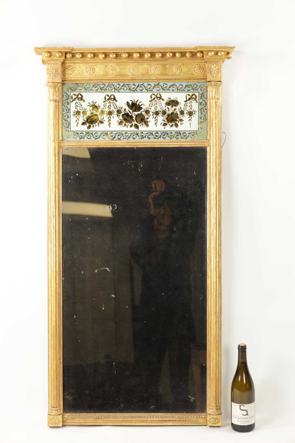 A 19TH CENTURY HANGING PIER MIRROR - Image 6 of 7