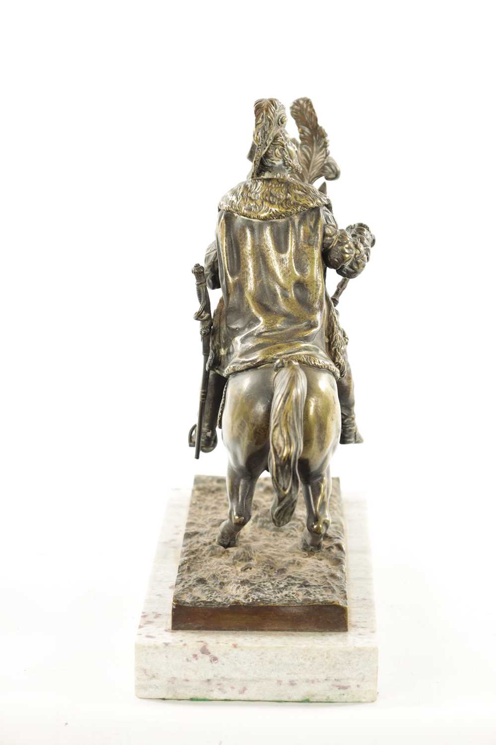 A 19TH CENTURY FRENCH BRONZE SCULPTURE OF FRANCOIS I ON HORSEBACK - Image 7 of 7