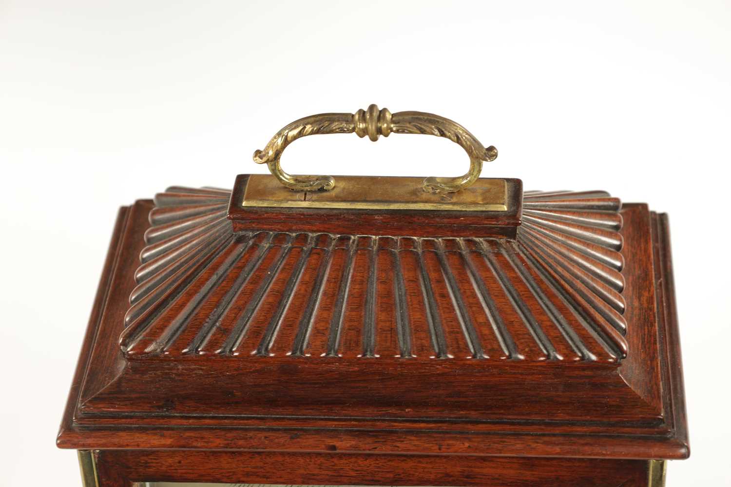 JOHN HENDERSON, DUNFERMLINE. AN UNUSUAL LATE REGENCY SCOTTISH SKELETONISED ROSEWOOD BRACKET CLOCK - Image 3 of 8