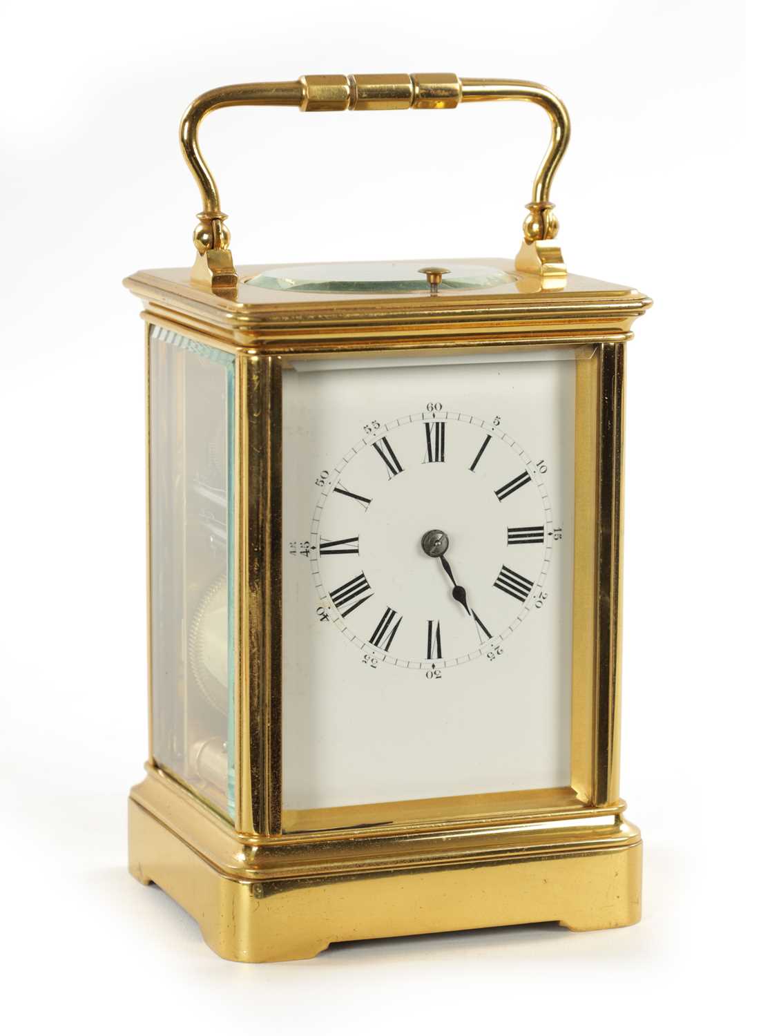 A LATE 19TH CENTURY FRENCH GRAND SONNERIE REPEATING CARRIAGE CLOCK