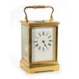 A LATE 19TH CENTURY FRENCH GRAND SONNERIE REPEATING CARRIAGE CLOCK