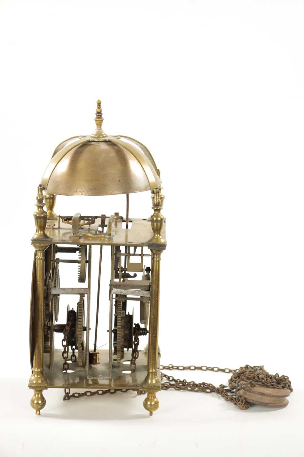 JOSEPH WINDMILLS, LONDON. A LATE 17TH CENTURY WINGED LANTERN CLOCK - Image 6 of 11