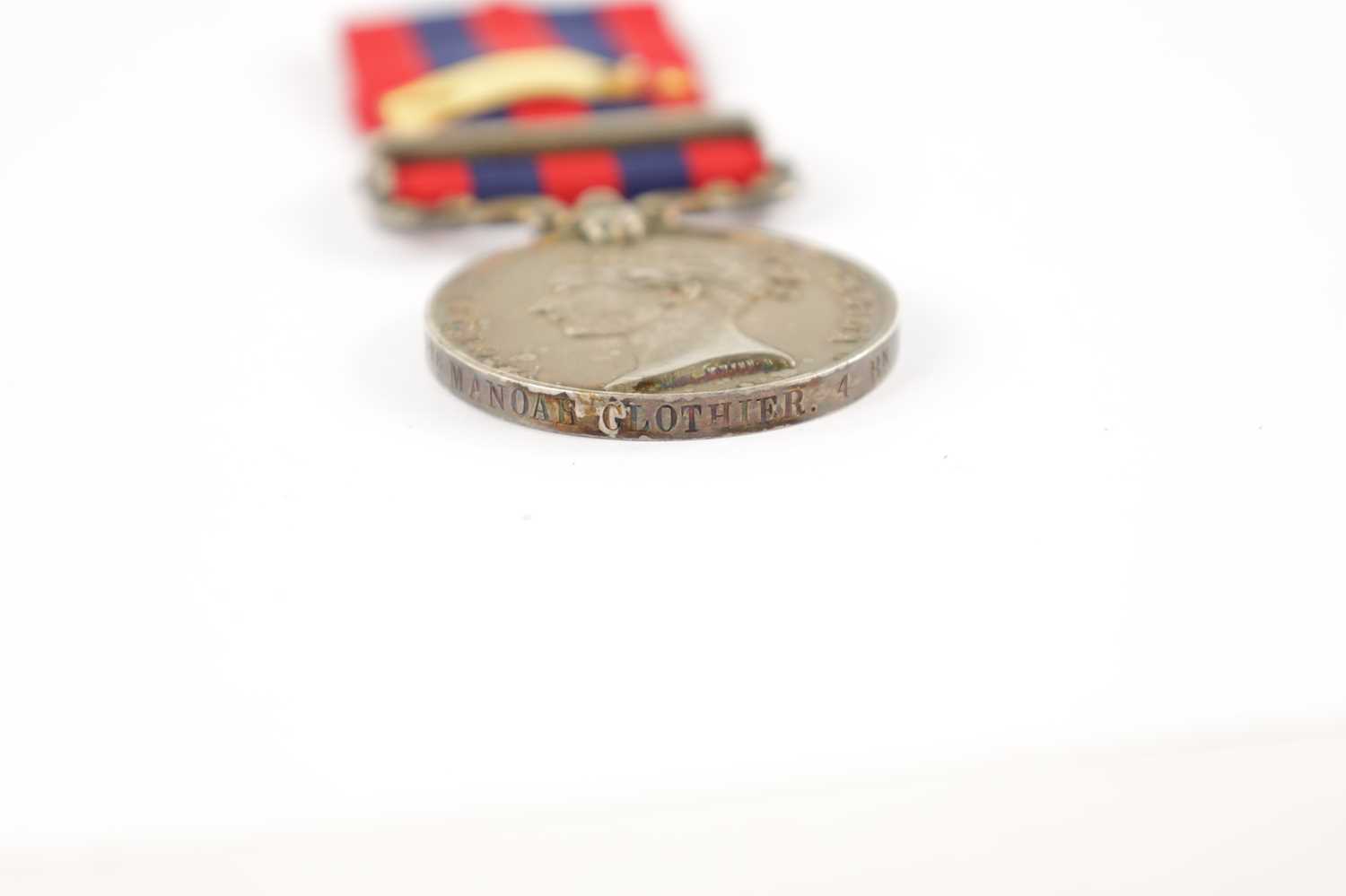 AN INDIAN GENERAL SERVICE MEDAL 1854-95 WITH ONE CLASP - Image 4 of 5
