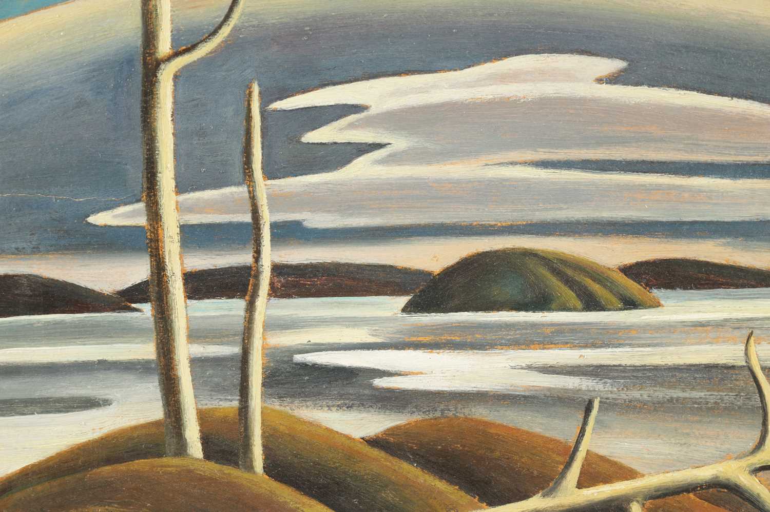 ATT LAWREN STEWART HARRIS (CANADIAN, 1885-1970) OIL ON BEAVERBOARD - Image 3 of 23