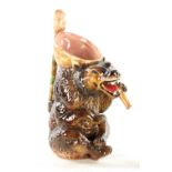 A 19TH CENTURY MAJOLICA HOLDCROFT HONEY BEAR JUG